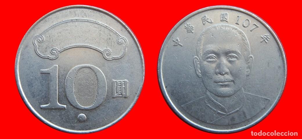 Monedas antiguas de Asia: 10 YUAN 2018 TAIWAN-144956