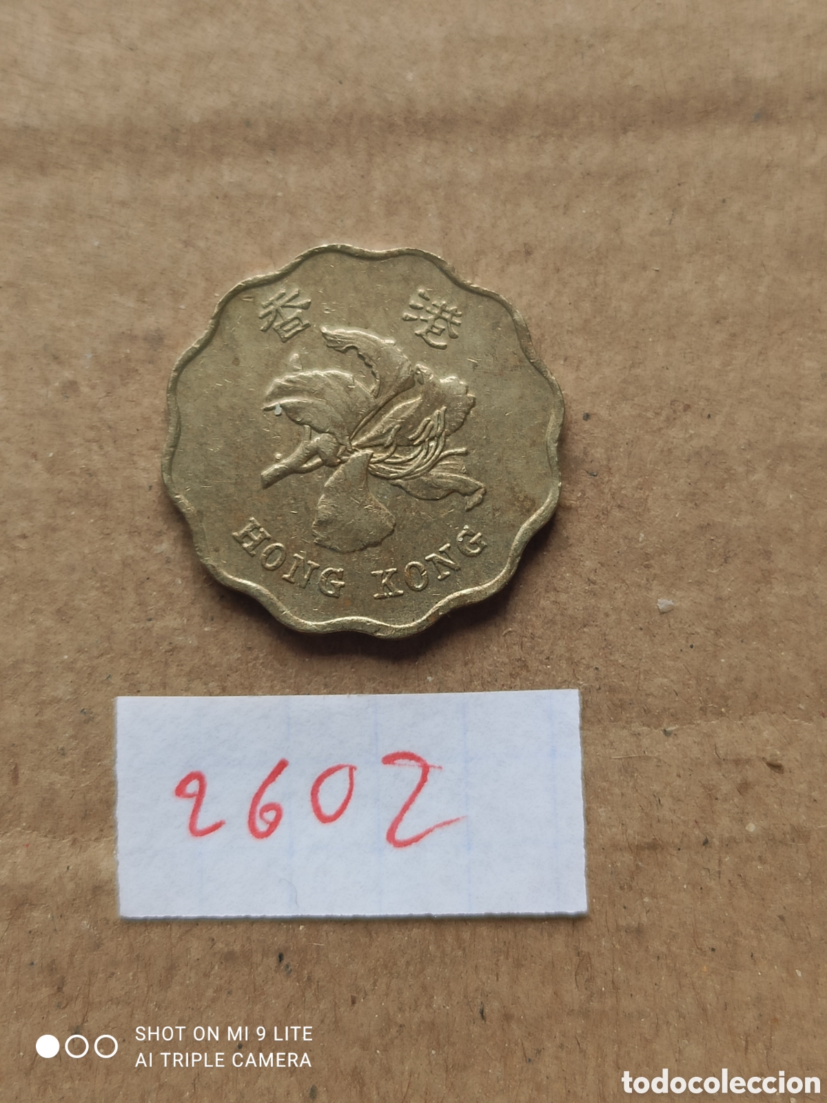 Monedas antiguas de Asia: 20 c&eacute;ntimos de Hong Kong a&ntilde;o 1993