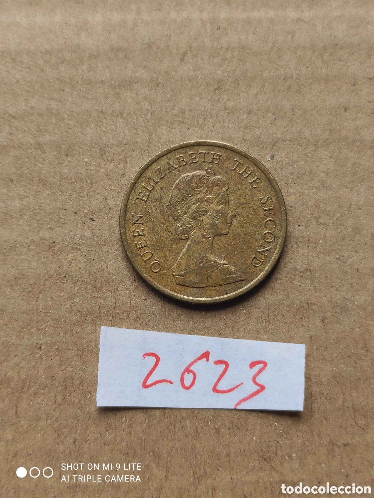 Monedas antiguas de Asia: 10 c&eacute;ntimos de Hong Kong a&ntilde;o 1983
