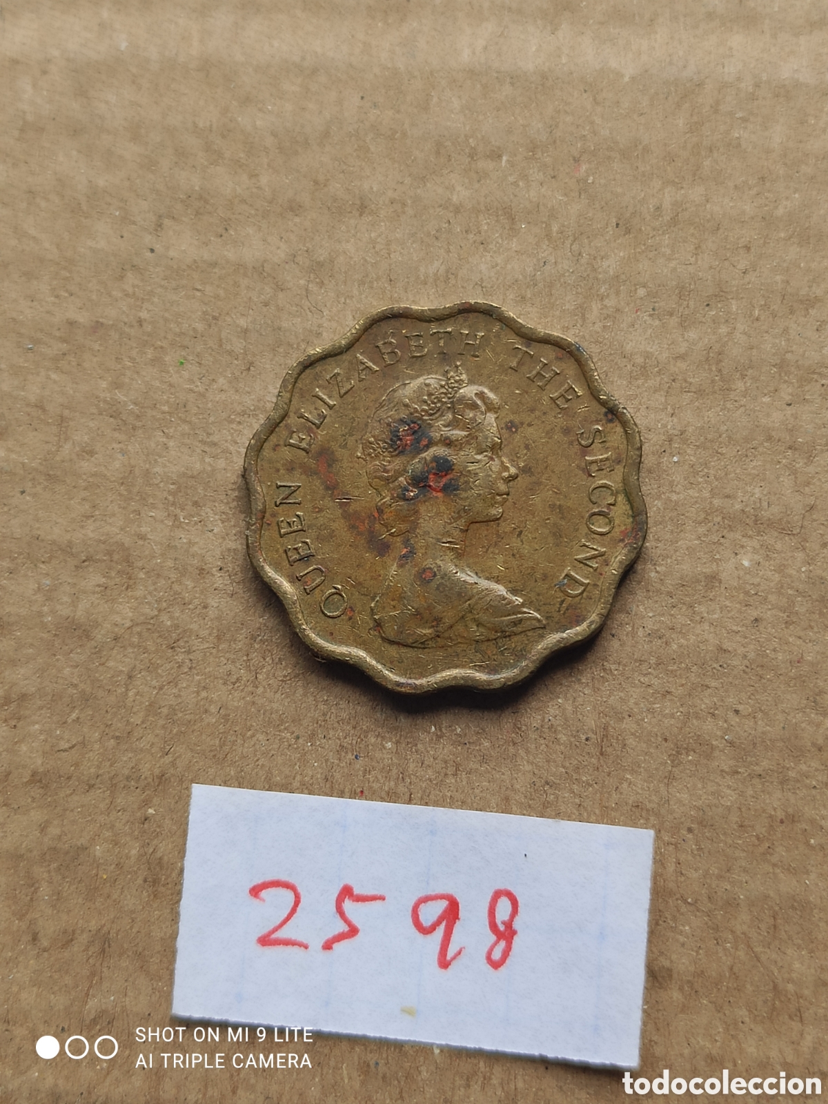 Monedas antiguas de Asia: 20 c&eacute;ntimos de Hong Kong a&ntilde;o 1980
