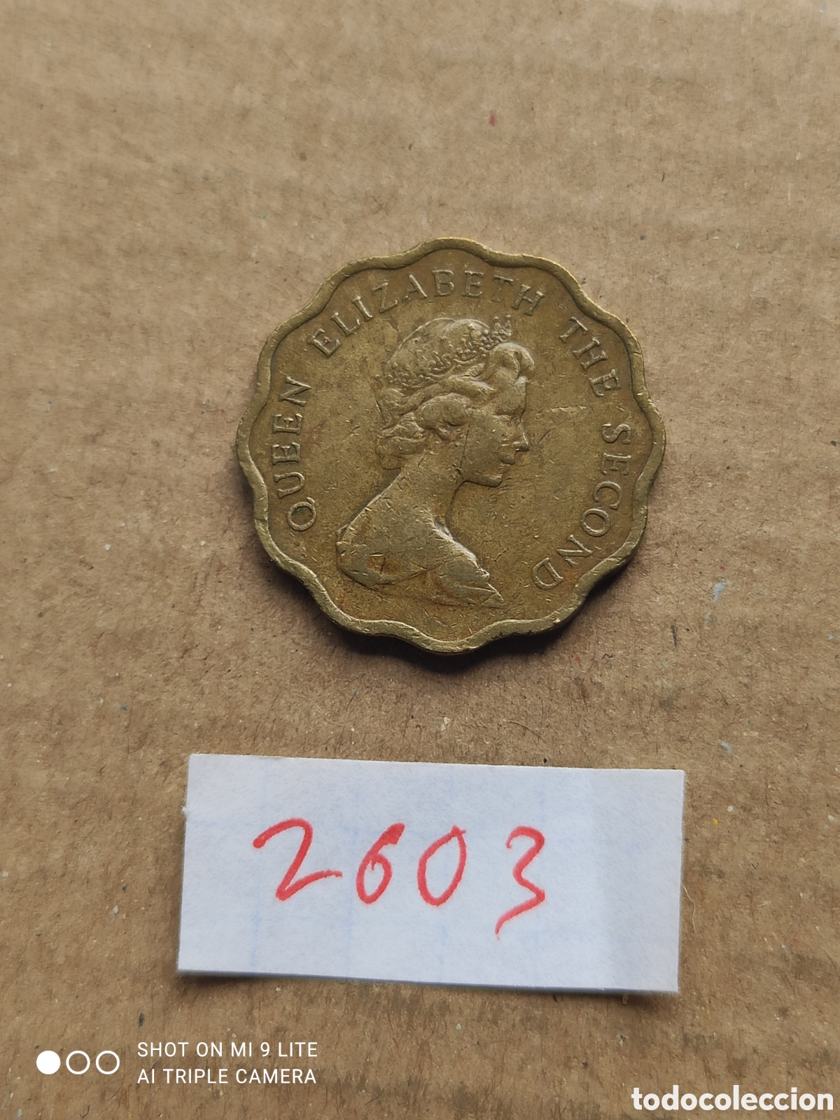 Monedas antiguas de Asia: 20 c&eacute;ntimos de Hong Kong a&ntilde;o 1975
