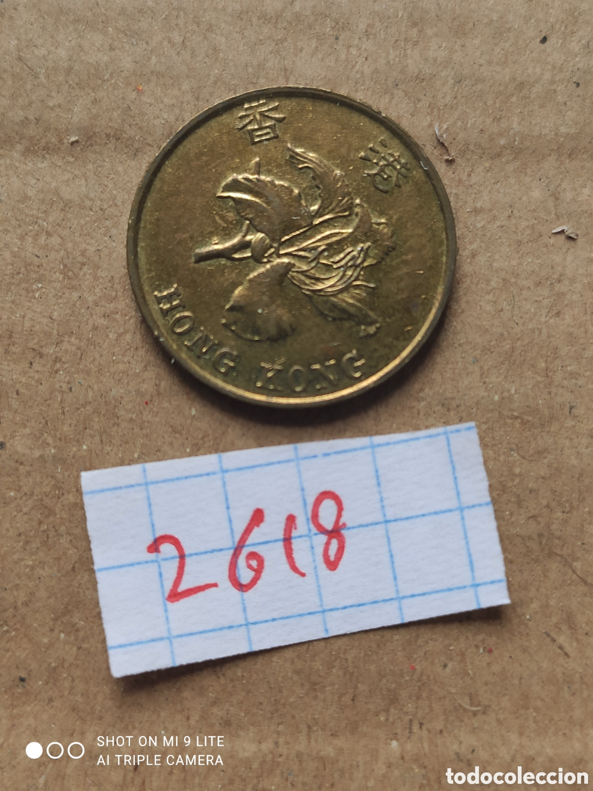 Monedas antiguas de Asia: 10 c&eacute;ntimos de Hong Kong a&ntilde;o 1997