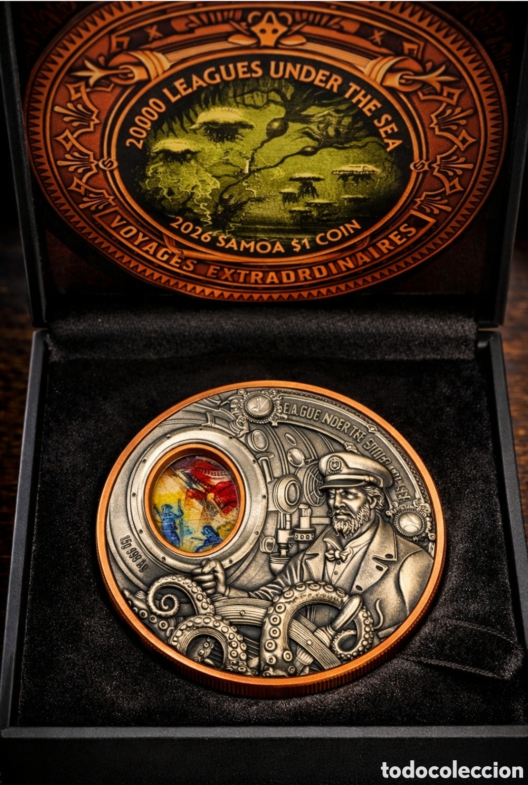 Monedas antiguas de Asia: Moneda Coleccionista Samoa 2026 &ndash; &ldquo;20.000 Leguas de Viaje Submarino&rdquo; &ndash; Edici&oacute;n Limitada 400 uds