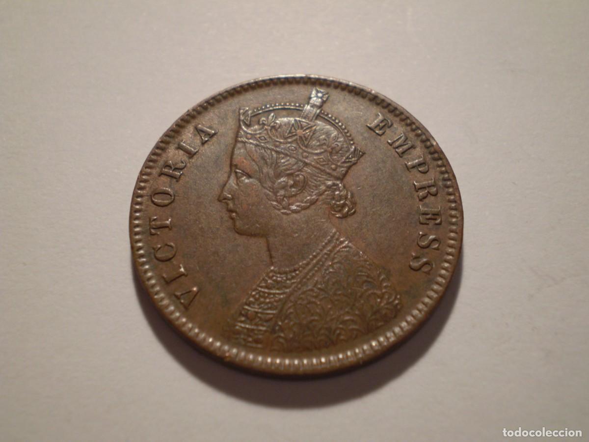 Monnaies anciennes d'Asie: 57SAY13 British India 1895 Bikanir State quarter anna