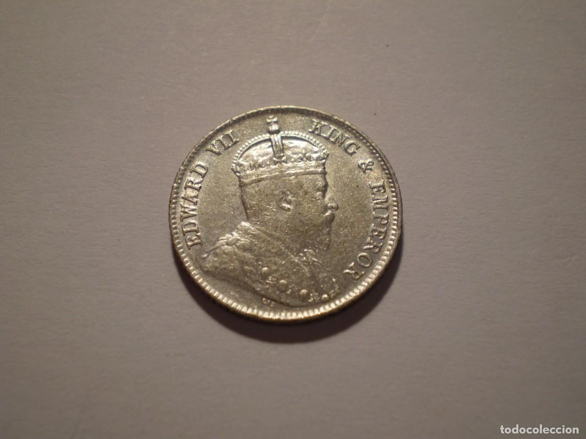 Monedas antiguas de Asia: 50SAZ13 Hong Kong 1904 silver ten cents