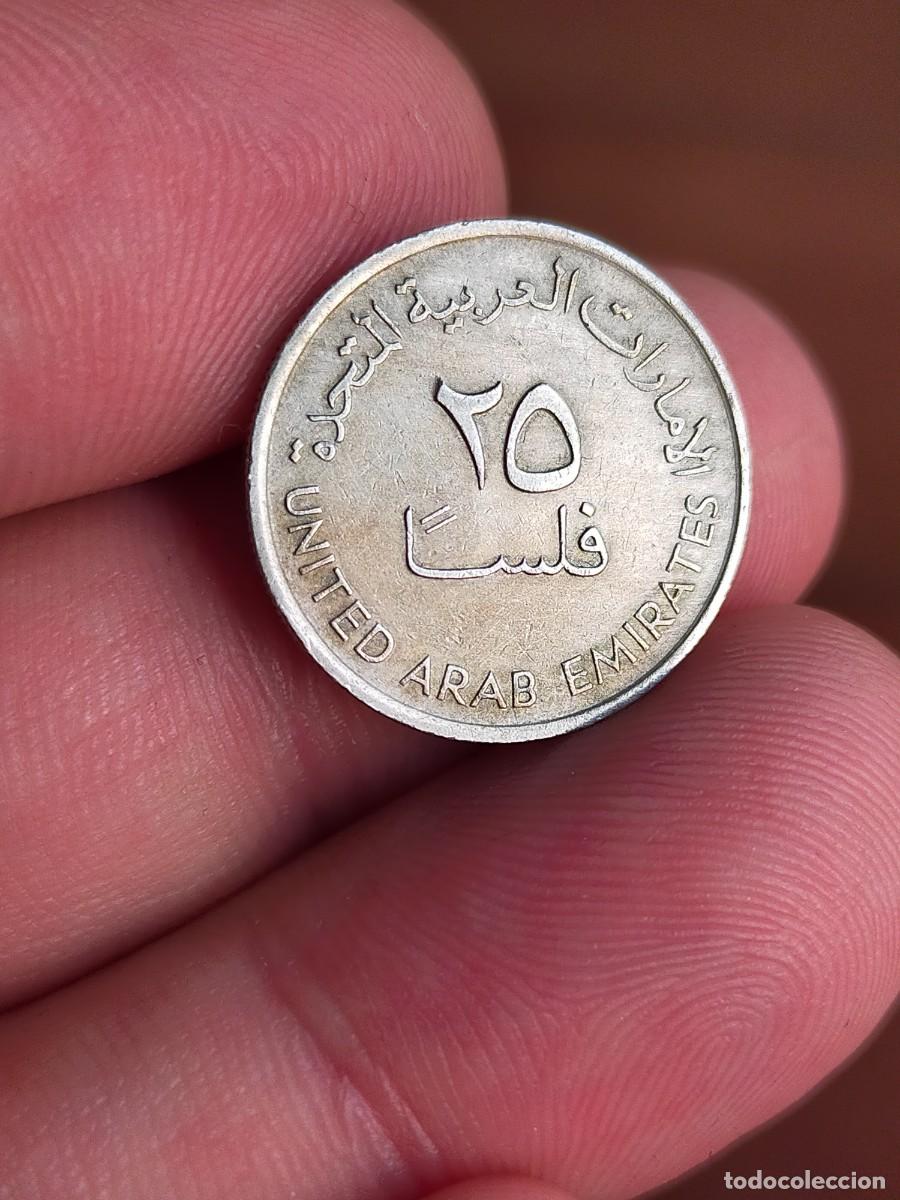 Monedas antiguas de Asia: MONEDA DE 25 VEINTICINCO FILS EMIRATOS ARABES UNIDOS EAU 1393 1973 BUENA CONSERVACION