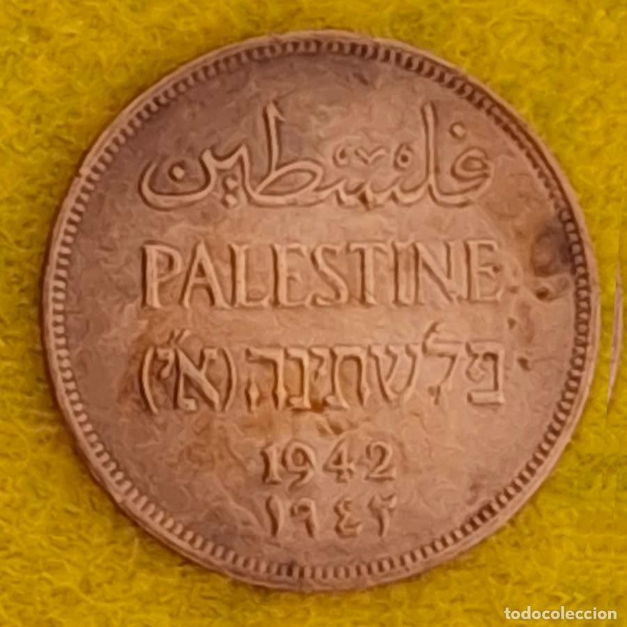 Monedas antiguas de Asia: 2 mils del Mandato Brit&aacute;nico de Palestina 1942
