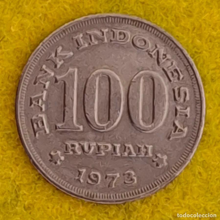 Monedas antiguas de Asia: 100 rupias de Indonesia de 1973
