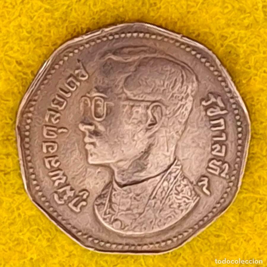 Monedas antiguas de Asia: 5 baht del a&ntilde;o 1972 Tailandia