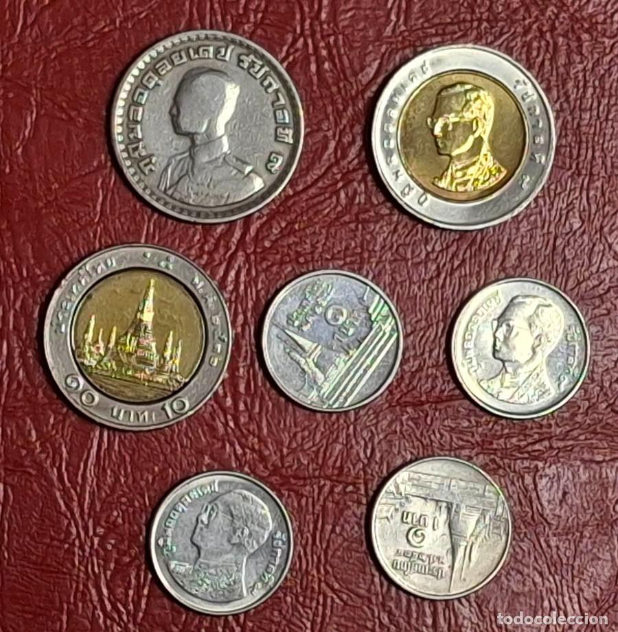 Monedas antiguas de Asia: 8 monedas de Tailandia