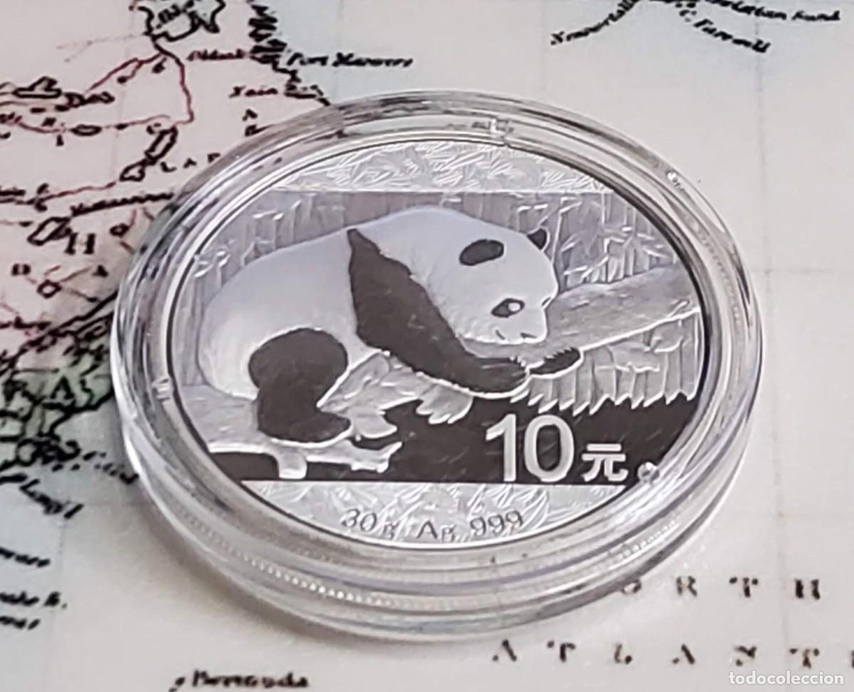 Monedas antiguas de Asia: 10 YUAN de PLATA del a&ntilde;o 2016.PANDA DE PLATA PURA DE LEY 9999.PROOF