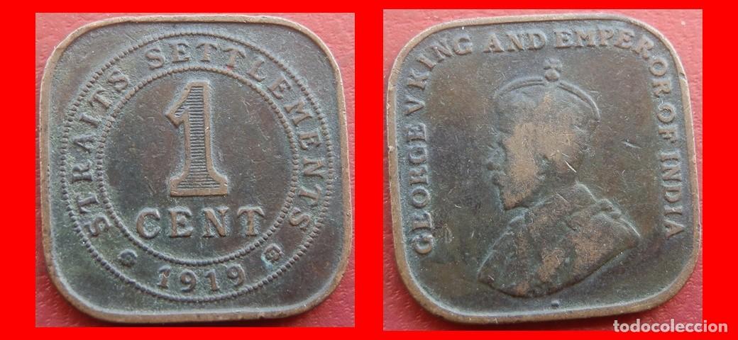 Monedas antiguas de Asia: 1 CENTAVO 1919 STRAITS SETTLEMENTS-150219