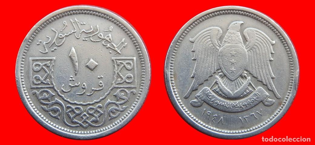 Monedas antiguas de Asia: 10 PIASTRAS 1948 SYRIA SIRIA-150220