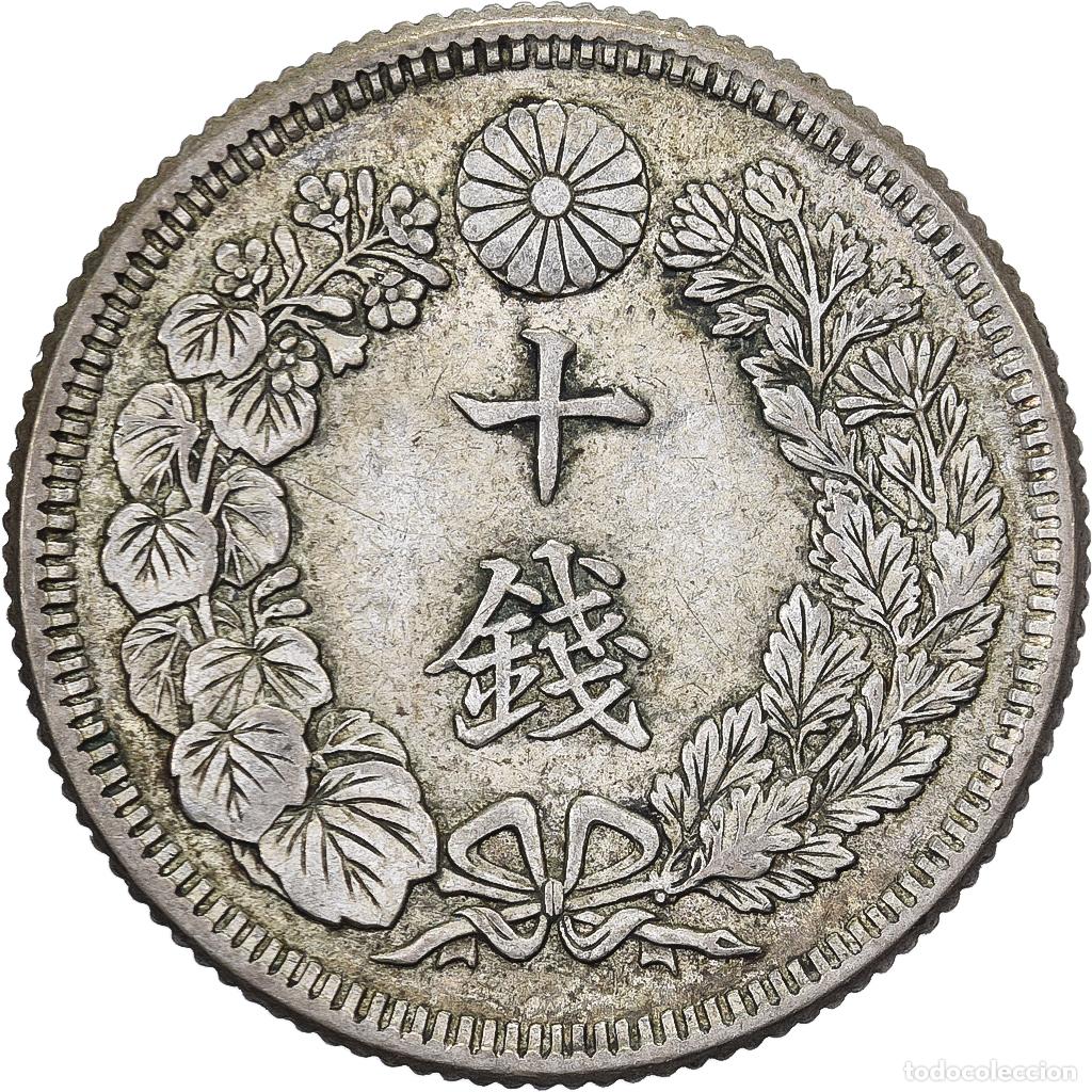 Monedas antiguas de Asia: [#1508047] Jap&oacute;n, Yoshihito, 10 Sen, Taishō Era, Yr. 5 (1916), Plata, MBC+