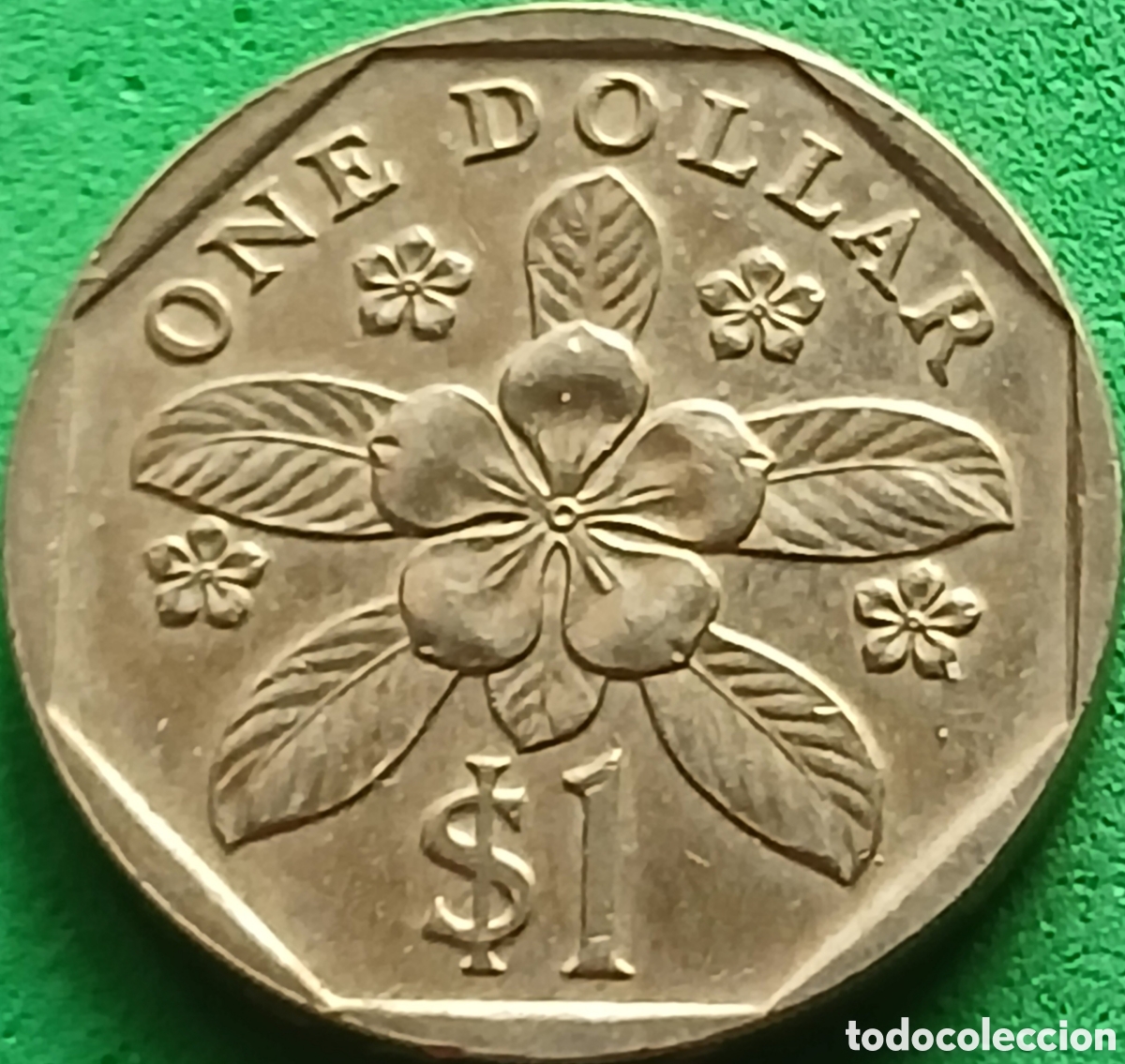 Monedas antiguas de Asia: Singapur 1 d&oacute;lar 1989 km#54b