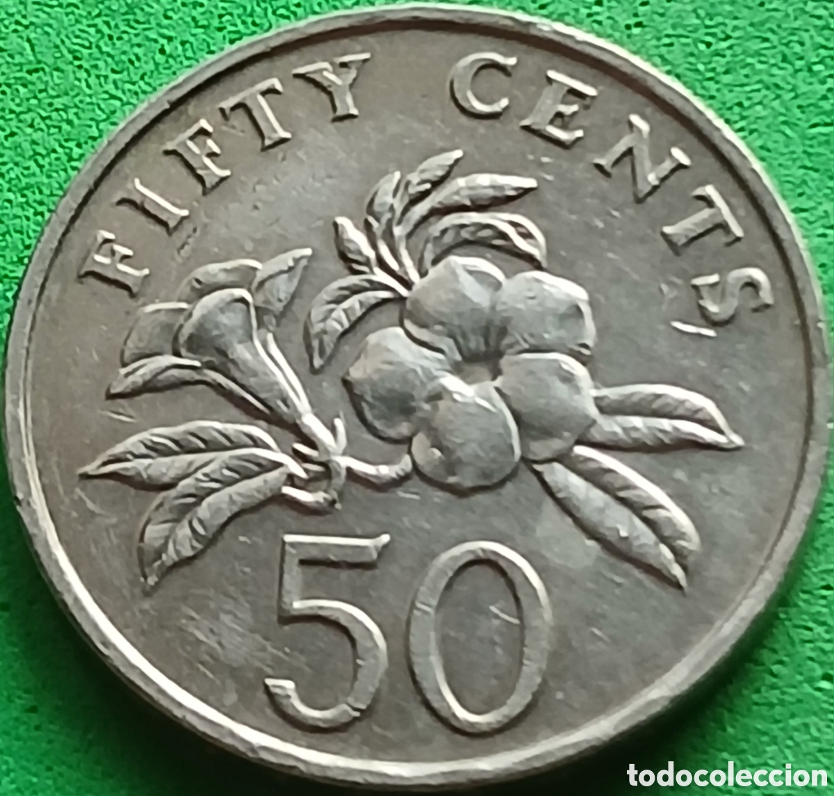 Monedas antiguas de Asia: Singapur fifty cents 1989 km#53.2