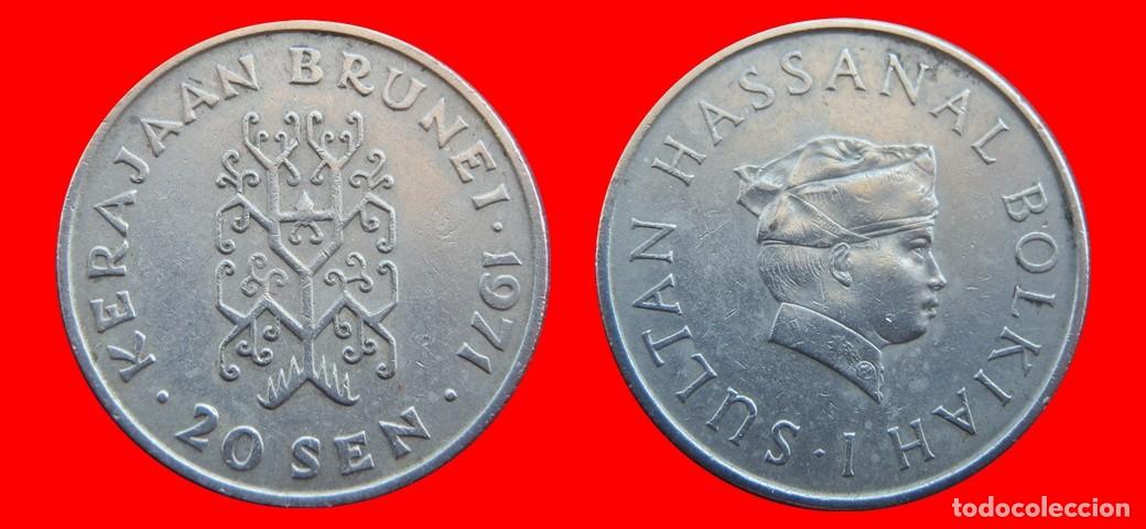 Monedas antiguas de Asia: 20 SEN 1971 BRUNEI-150341