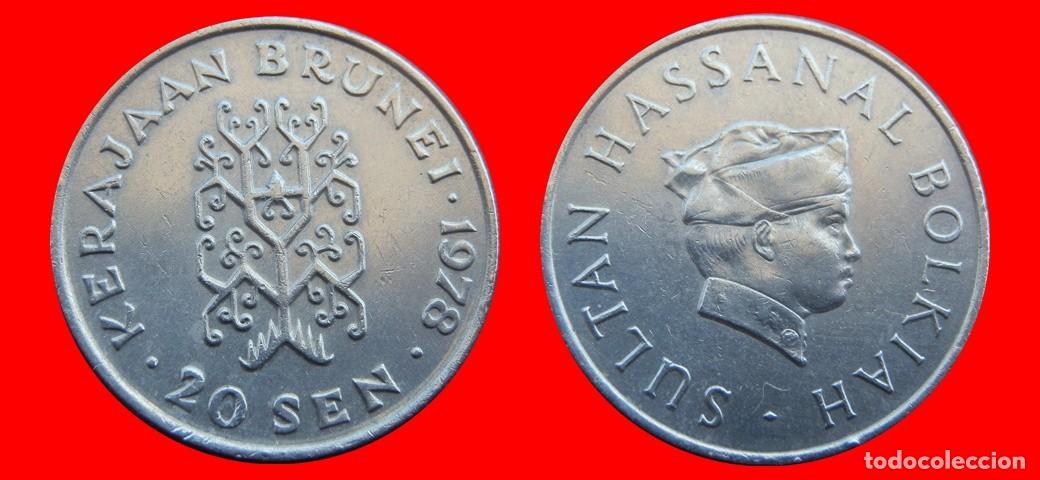 Monedas antiguas de Asia: 20 SEN 1978 BRUNEI-150343