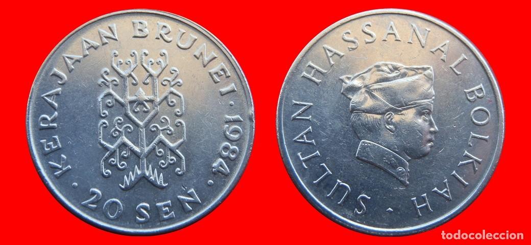 Monedas antiguas de Asia: 20 SEN 1984 BRUNEI-150345