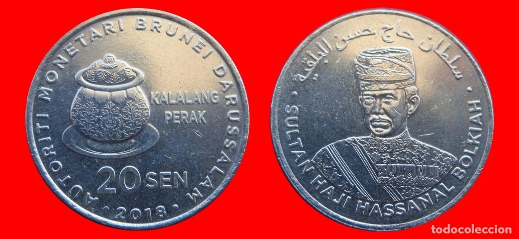 Monedas antiguas de Asia: 20 SEN 2018 BRUNEI-150351