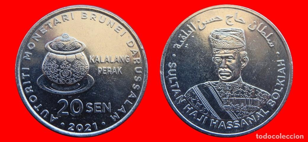 Monedas antiguas de Asia: 20 SEN 2021 BRUNEI-150352