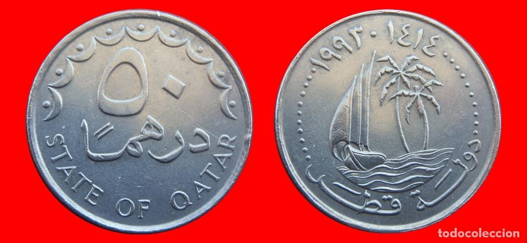 Monedas antiguas de Asia: 50 DIRHAMS 1993 QATAR-150356
