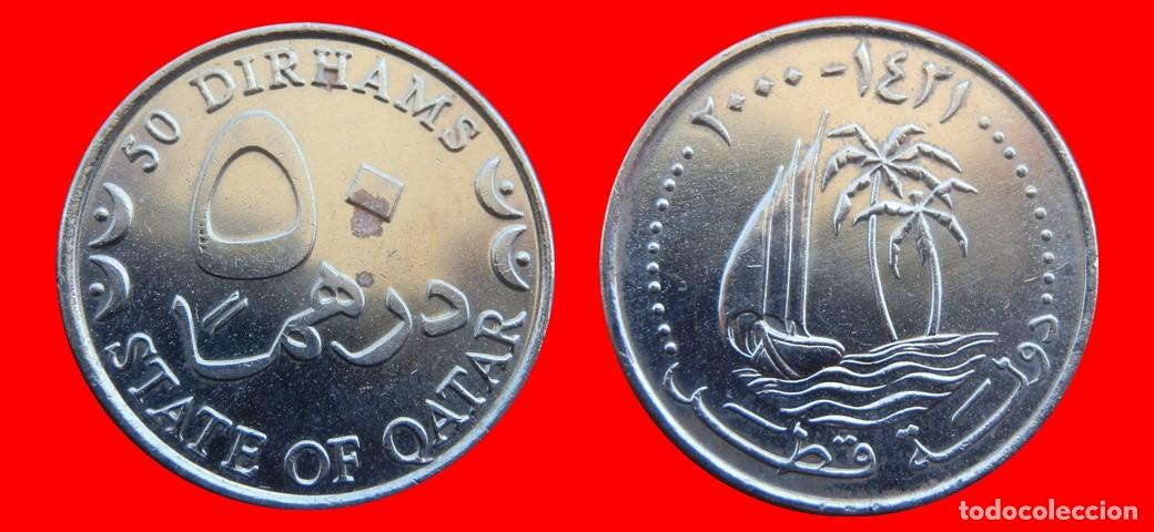 Monedas antiguas de Asia: 50 DIRHAMS 2000 QATAR-150358