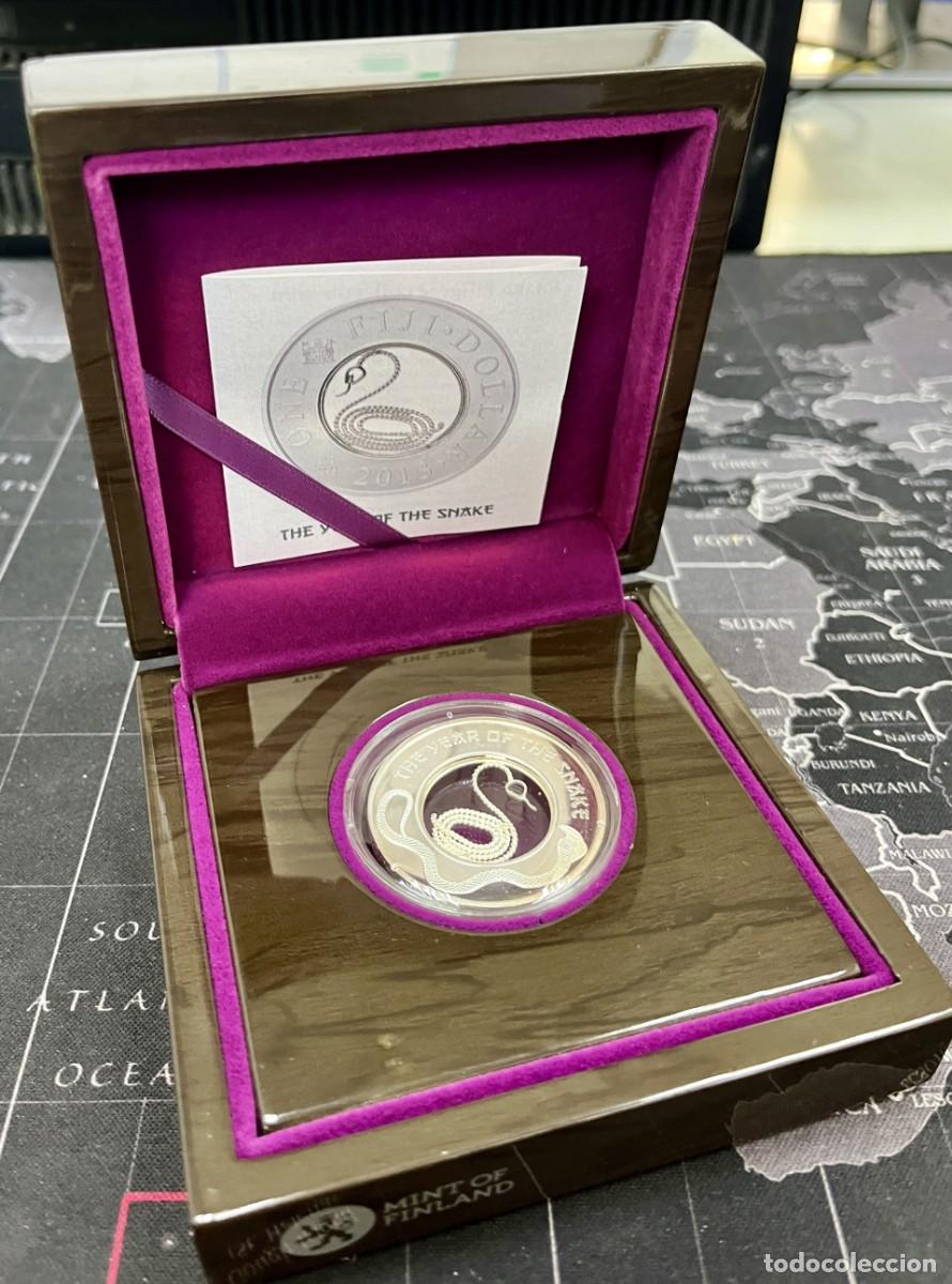 Monedas antiguas de Asia: Moneda 1 $ de Plata PROOF Islas Fiji 2013.