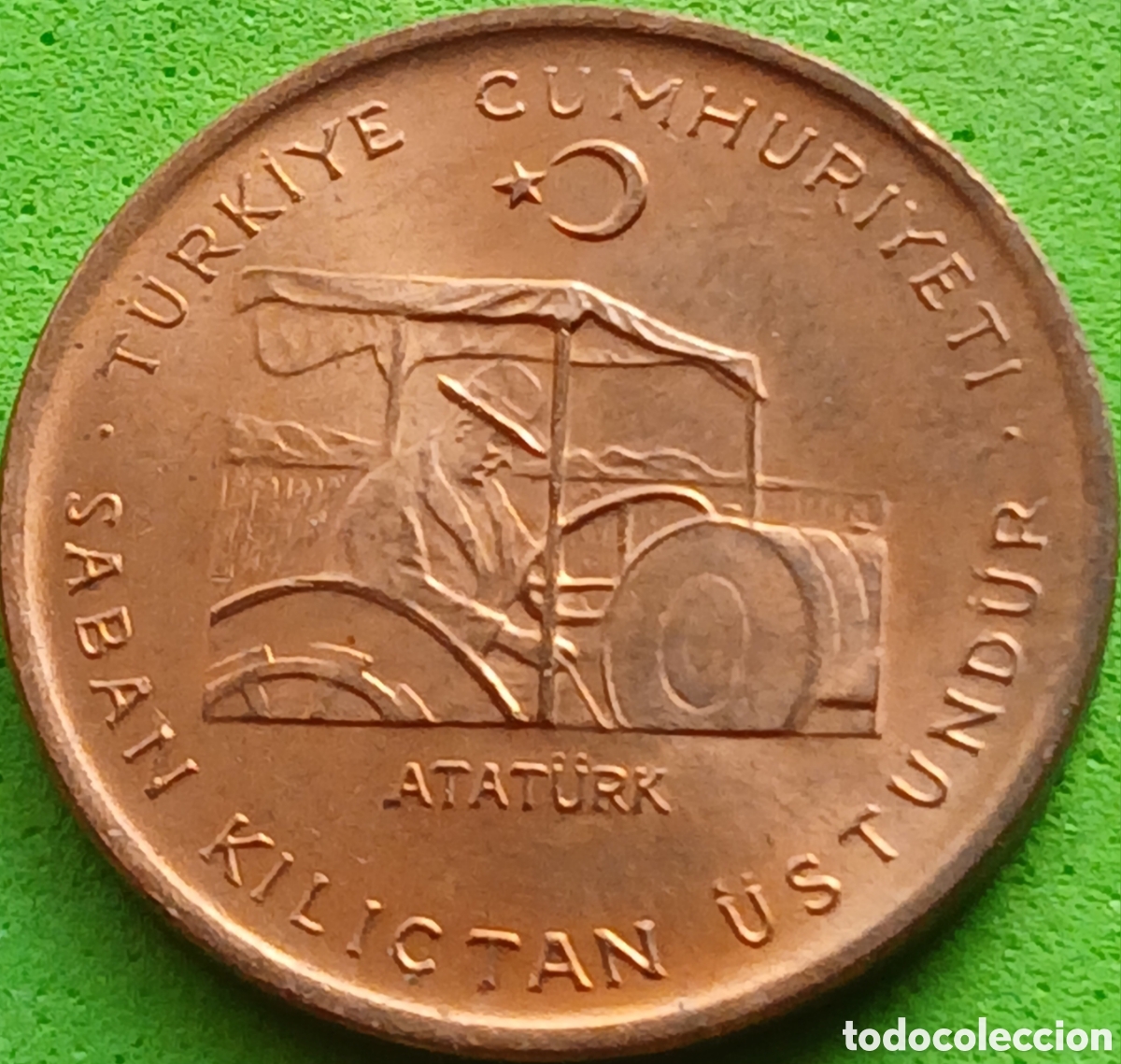 Monnaies anciennes d'Asie: Turqu&iacute;a 10 kurus 1972 km#898.1 FAO