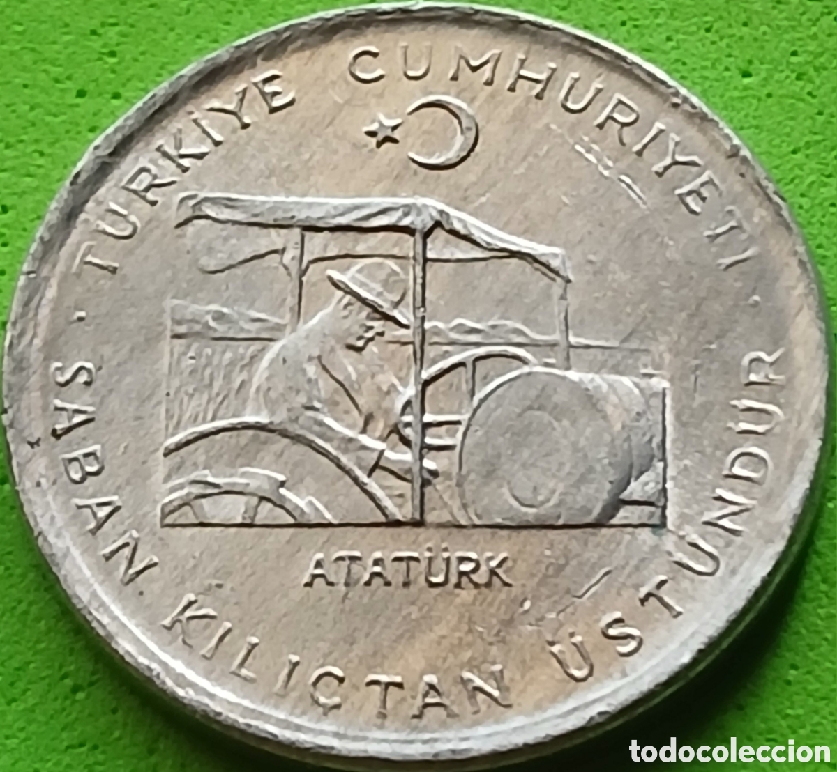Monnaies anciennes d'Asie: Turqu&iacute;a 10 kurus 1975 km#898a FAO