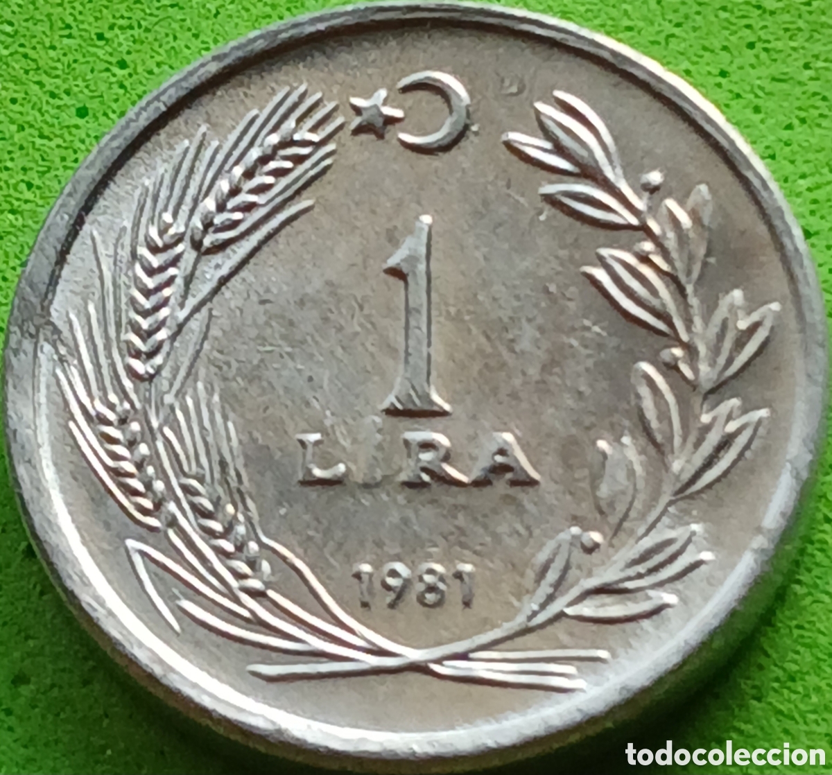 Monedas antiguas de Asia: Turqu&iacute;a 1 lira 1981 km#943