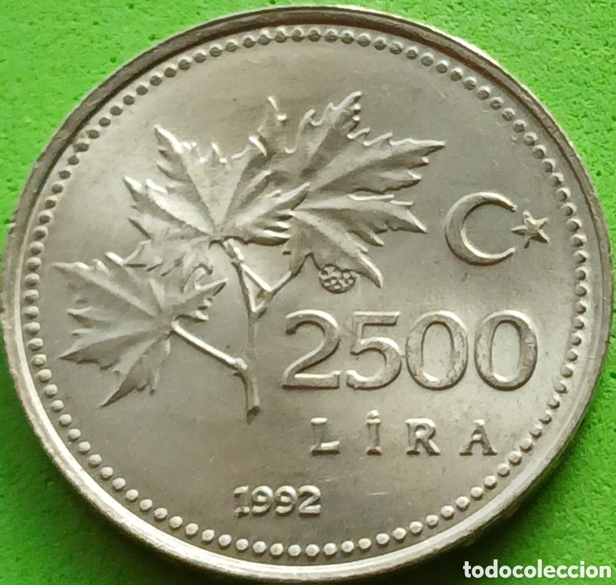 Monedas antiguas de Asia: Turqu&iacute;a 2500 liras 1992 km#1015
