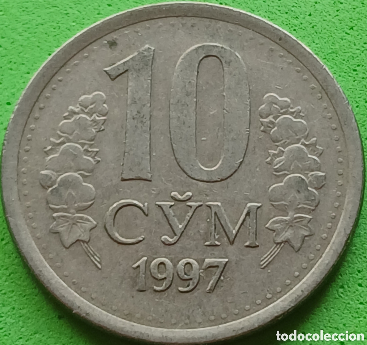 Monedas antiguas de Asia: Uzbekist&aacute;n 10 so'm 1997 km#10