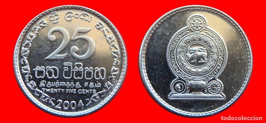 Monedas antiguas de Asia: 25 CENTIMOS 2004 SRI LANKA CEYLAN CEYLON-150414