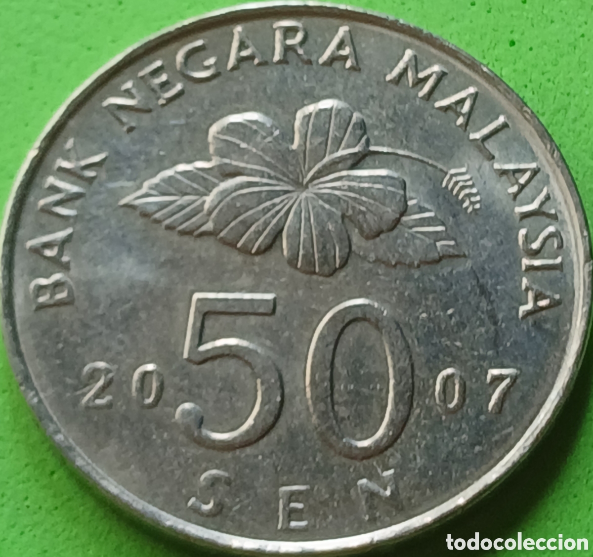 Alte M&uuml;nzen aus Asien: Malasia 50 sen 2007 km#53
