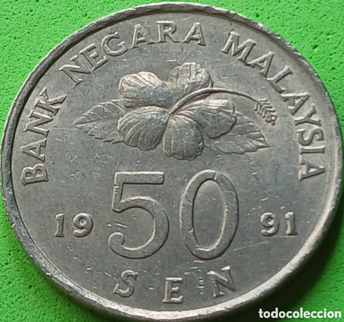 Monedas antiguas de Asia: Malasia 50 sen 1991 km#53