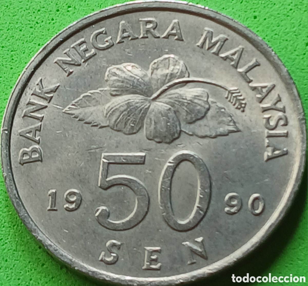Monedas antiguas de Asia: Malasia 50 sen 1990 km#53