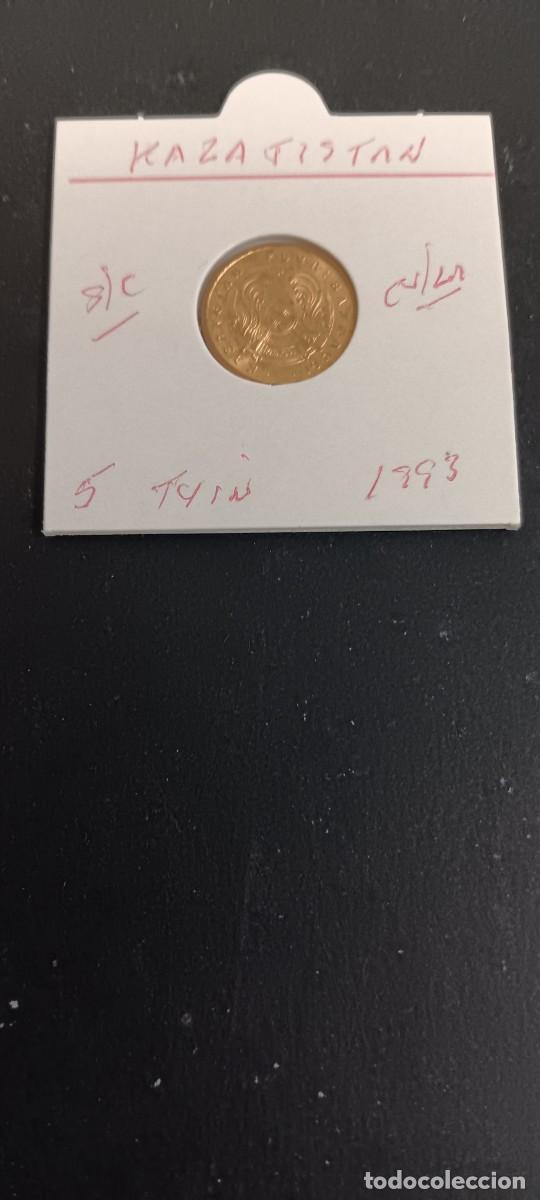 Monedas antiguas de Asia: KAZAJISTAN 5 TYIN 1993 S/C KM=2a(COBRE-LAT&Oacute;N)