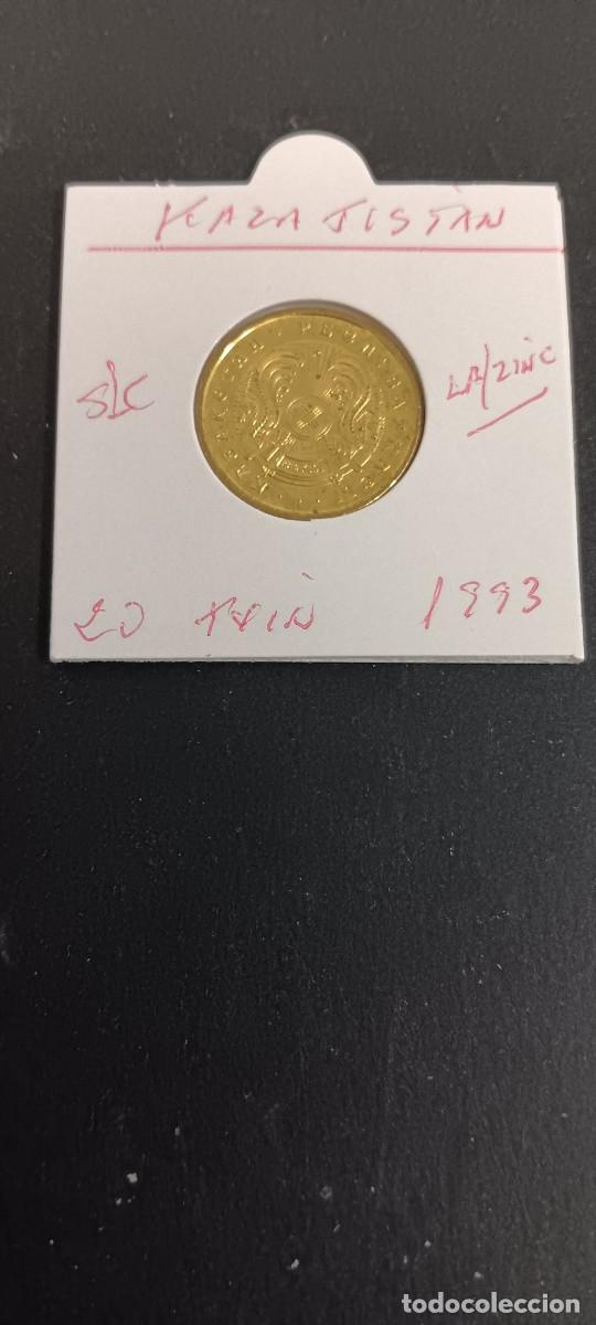 Monedas antiguas de Asia: KAZAJISTAN 20 TYIN 1993 S/C KM=4(LAT&Oacute;N-ZINC)