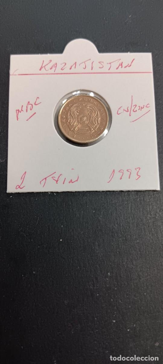 Monedas antiguas de Asia: KAZAJISTAN 2 TYIN 1993 MBC KM=1a(COBRE-LAT&Oacute;N)