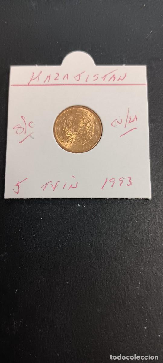 Monedas antiguas de Asia: KAZAJISTAN 5 TYIN 1993 S/C KM=2(LAT&Oacute;N-ZINC)