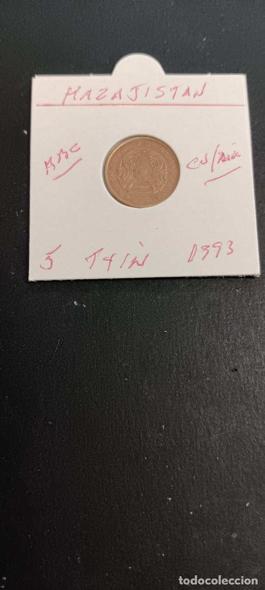 Monedas antiguas de Asia: KAZAJISTAN 5 TYIN 1993 MBC KM=2a(COBRE-ZINC)