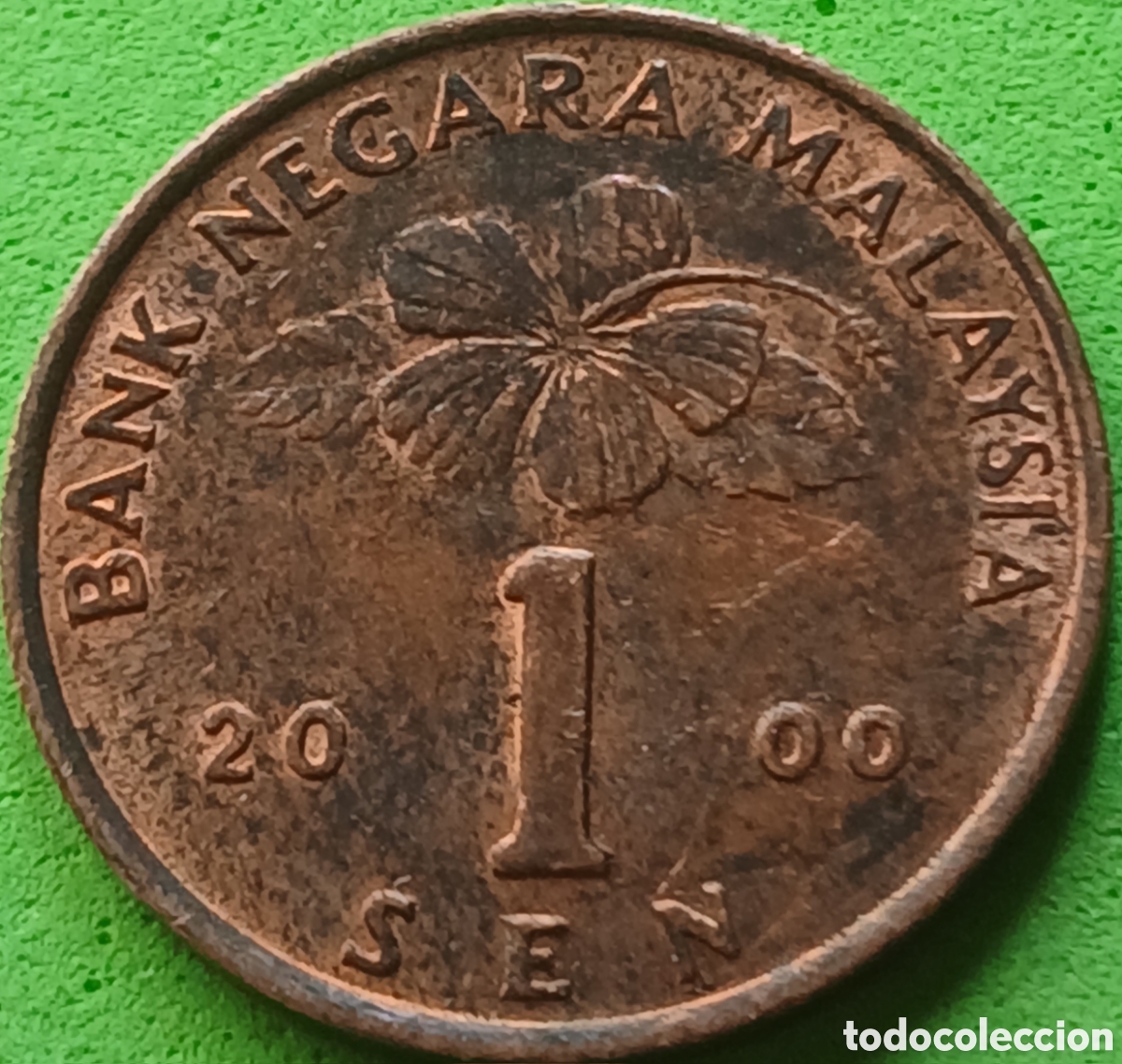 Monedas antiguas de Asia: Malasia 1 sen 2000 km#49