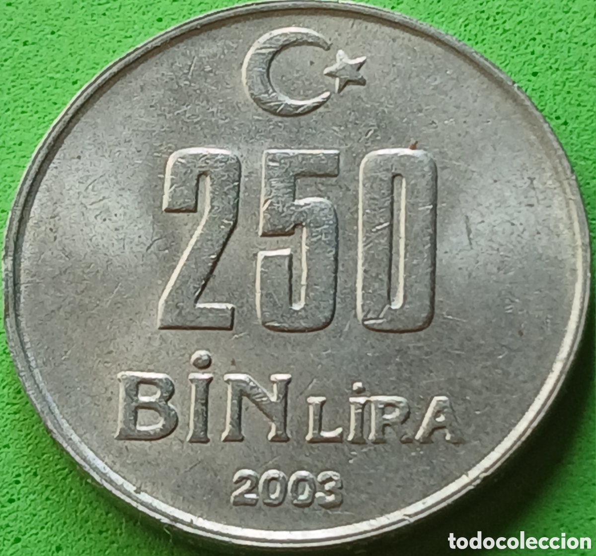 Monedas antiguas de Asia: Turqu&iacute;a 250.000 liras 2003 km#1137