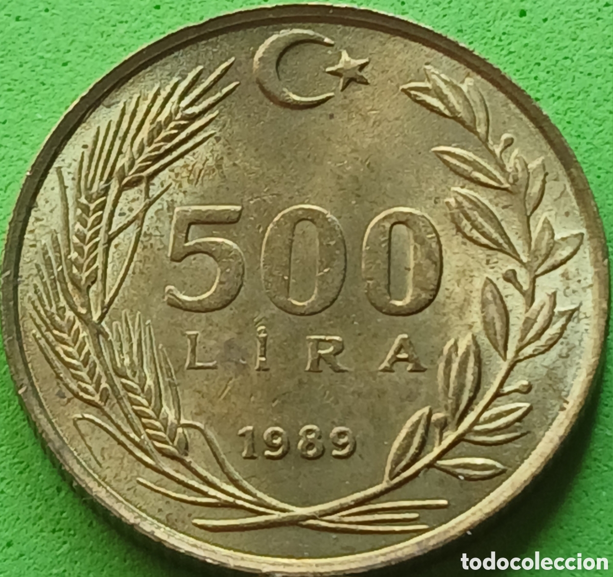 Monedas antiguas de Asia: Turqu&iacute;a 500 liras 1989 km#989