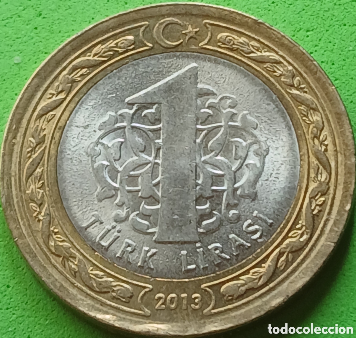 Monedas antiguas de Asia: Turqu&iacute;a 1 lira 2013 Km#1244