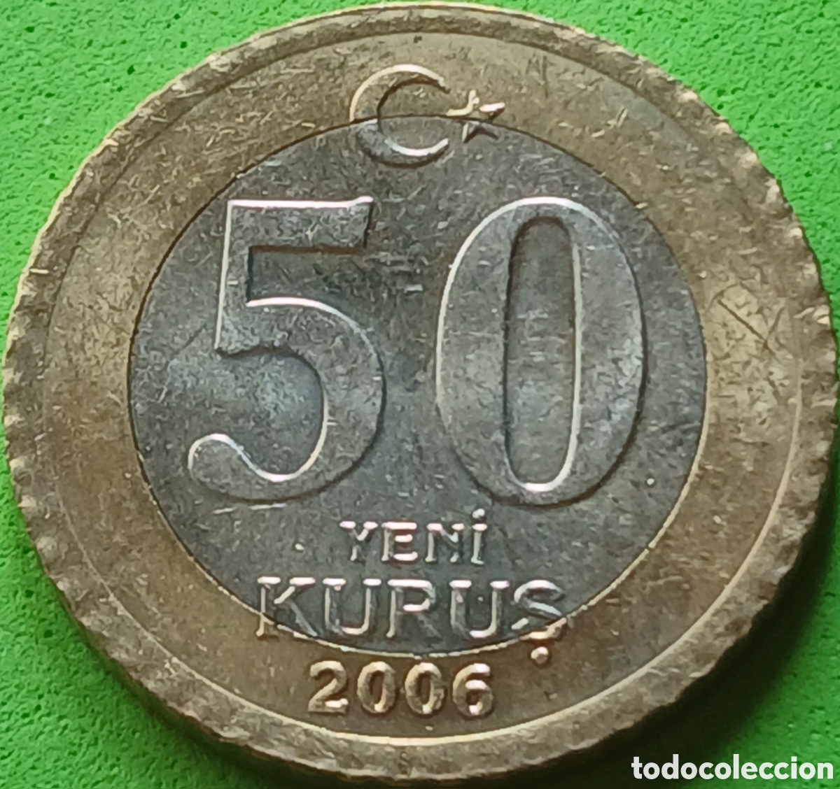 Monedas antiguas de Asia: Turqu&iacute;a 50 kurus 2006 km#1168