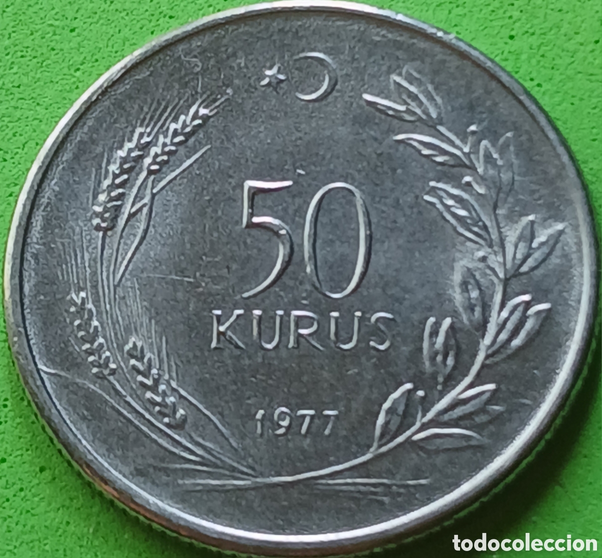 Monedas antiguas de Asia: Turqu&iacute;a 50 kurus 1977 km#899