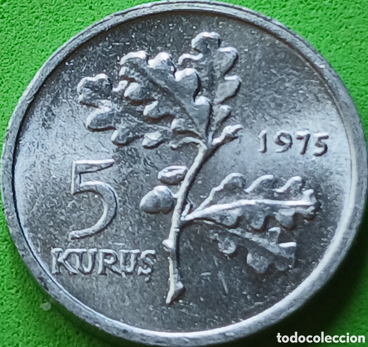 Monedas antiguas de Asia: Turqu&iacute;a 5 kurus 1975 km#890a