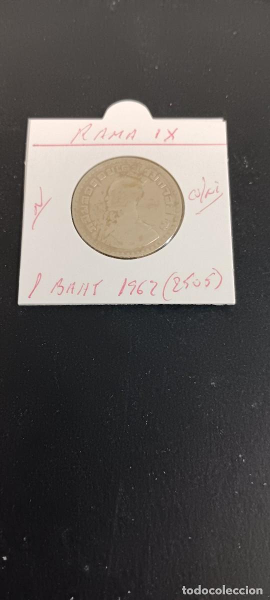 Monedas antiguas de Asia: THAILANDIA 1 BAHT 1962(2505) KM=84 (CUPRONIQUEL)